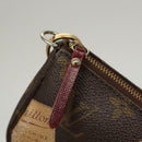 LOUIS VUITTON Monogram Label Mini Pochette Accessoires Pouch M63798 Auth KD465-10
