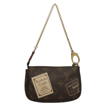 LOUIS VUITTON Monogram Label Mini Pochette Accessoires Pouch M63798 Auth KD465 - 0