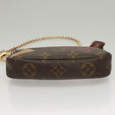 LOUIS VUITTON Monogram Label Mini Pochette Accessoires Pouch M63798 Auth KD465-5