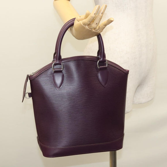 LOUIS VUITTON Epi Lockit PM Hand Bag Purple M4229K LV Auth KD474AV
