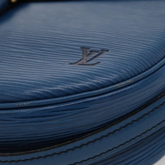 LOUIS VUITTON Epi June Feuille Shoulder Bag Blue M52155 LV Auth KD477