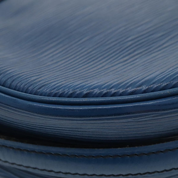 LOUIS VUITTON Epi June Feuille Shoulder Bag Blue M52155 LV Auth KD477