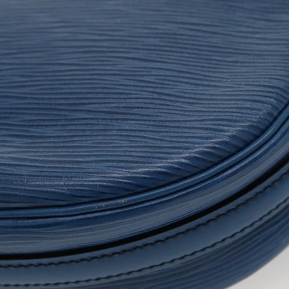 LOUIS VUITTON Epi June Feuille Shoulder Bag Blue M52155 LV Auth KD477