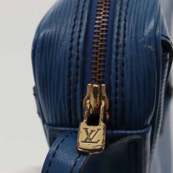 LOUIS VUITTON Epi June Feuille Shoulder Bag Blue M52155 LV Auth KD477