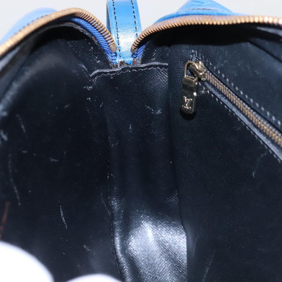 LOUIS VUITTON Epi June Feuille Shoulder Bag Blue M52155 LV Auth KD477