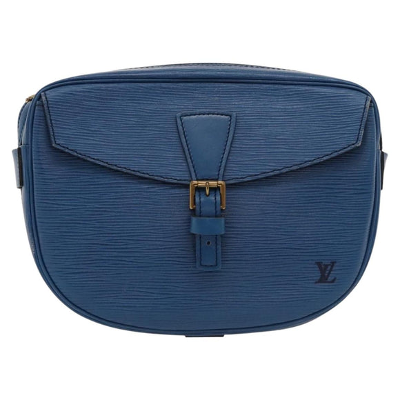 LOUIS VUITTON Epi June Feuille Shoulder Bag Blue M52155 LV Auth KD477