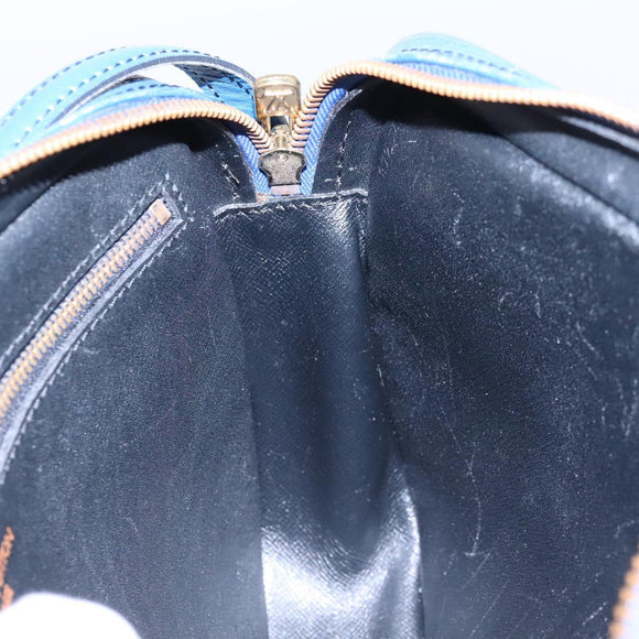 LOUIS VUITTON Epi June Feuille Shoulder Bag Blue M52155 LV Auth KD477