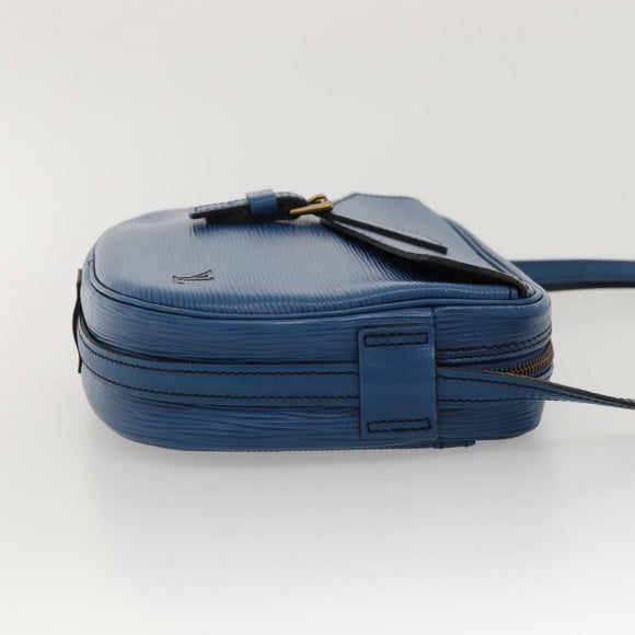 LOUIS VUITTON Epi June Feuille Shoulder Bag Blue M52155 LV Auth KD477