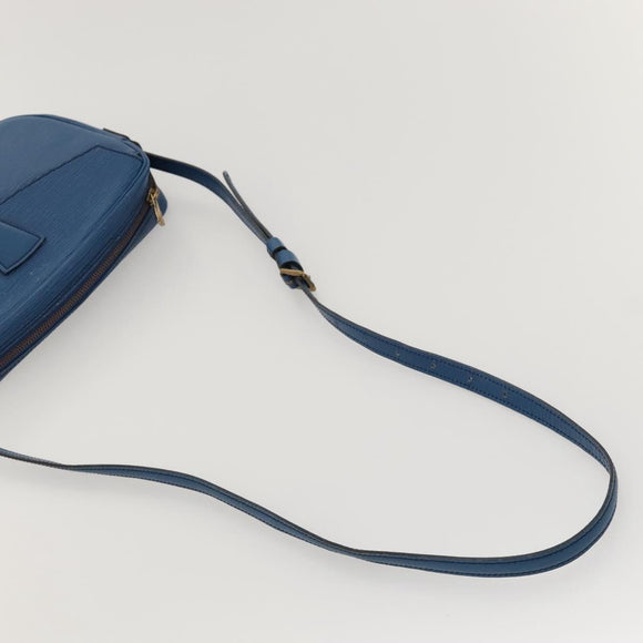 LOUIS VUITTON Epi June Feuille Shoulder Bag Blue M52155 LV Auth KD477