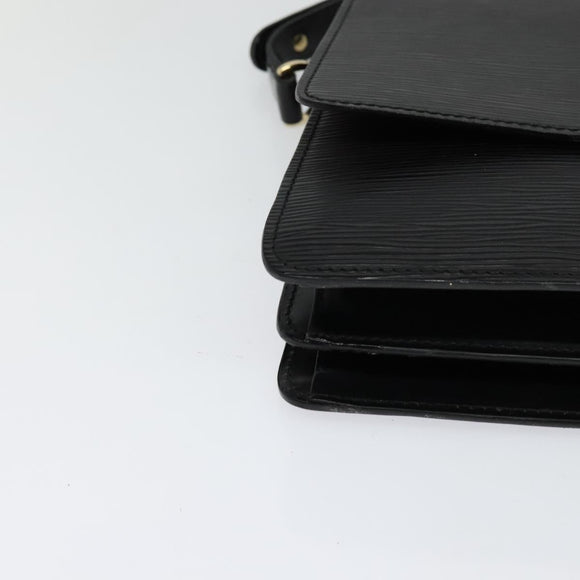 LOUIS VUITTON Epi Free Run Bicolor Shoulder Bag Red Black M52417 LV Auth KD479