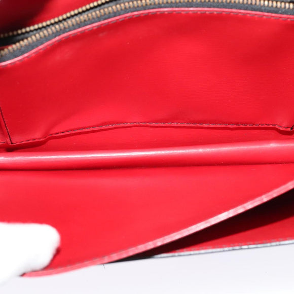 LOUIS VUITTON Epi Free Run Bicolor Shoulder Bag Red Black M52417 LV Auth KD479