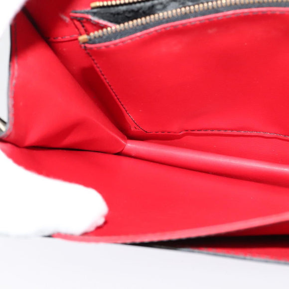 LOUIS VUITTON Epi Free Run Bicolor Shoulder Bag Red Black M52417 LV Auth KD479