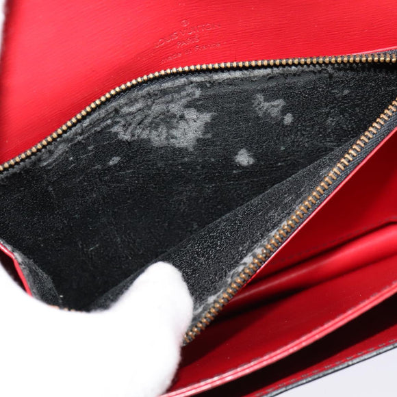 LOUIS VUITTON Epi Free Run Bicolor Shoulder Bag Red Black M52417 LV Auth KD479