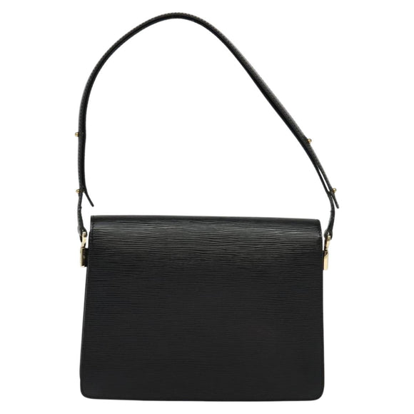 LOUIS VUITTON Epi Free Run Bicolor Shoulder Bag Red Black M52417 LV Auth KD479