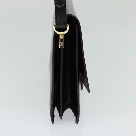 LOUIS VUITTON Epi Free Run Bicolor Shoulder Bag Red Black M52417 LV Auth KD479