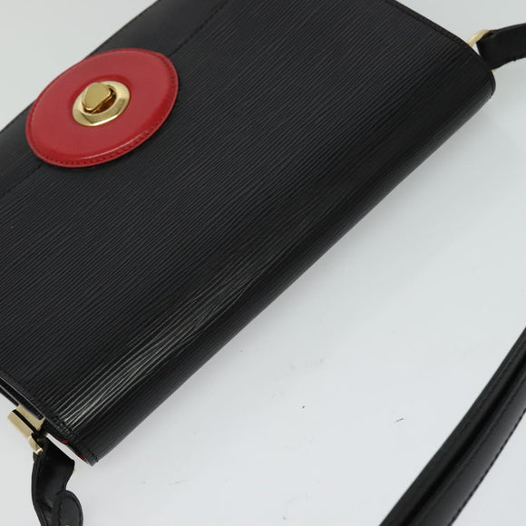 LOUIS VUITTON Epi Free Run Bicolor Shoulder Bag Red Black M52417 LV Auth KD479