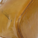 LOUIS VUITTON Monogram Vernis Houston Hand Bag Beige M91004 LV Auth KD482-17