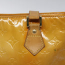 LOUIS VUITTON Monogram Vernis Houston Hand Bag Beige M91004 LV Auth KD482-18