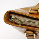 LOUIS VUITTON Monogram Vernis Houston Hand Bag Beige M91004 LV Auth KD482-19