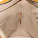 LOUIS VUITTON Monogram Vernis Houston Hand Bag Beige M91004 LV Auth KD482-21