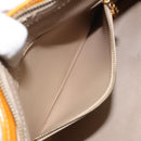 LOUIS VUITTON Monogram Vernis Houston Hand Bag Beige M91004 LV Auth KD482-22