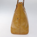 LOUIS VUITTON Monogram Vernis Houston Hand Bag Beige M91004 LV Auth KD482-4
