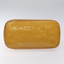 LOUIS VUITTON Monogram Vernis Houston Hand Bag Beige M91004 LV Auth KD482-5