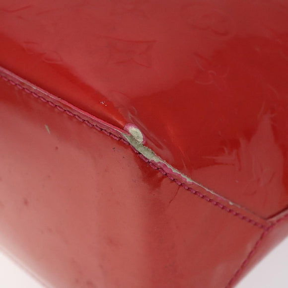 LOUIS VUITTON Vernis Wilshire Boulevard Hand Bag Rose Pop M93643 LV Auth KD489