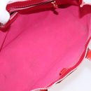 LOUIS VUITTON Vernis Wilshire Boulevard Hand Bag Rose Pop M93643 LV Auth KD489-10