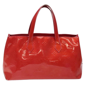 LOUIS VUITTON Vernis Wilshire Boulevard Hand Bag Rose Pop M93643 LV Auth KD489 - 0