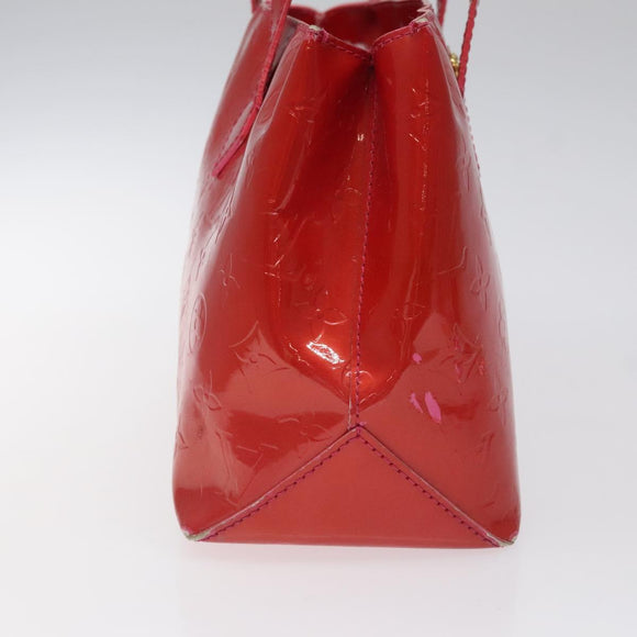 LOUIS VUITTON Vernis Wilshire Boulevard Hand Bag Rose Pop M93643 LV Auth KD489