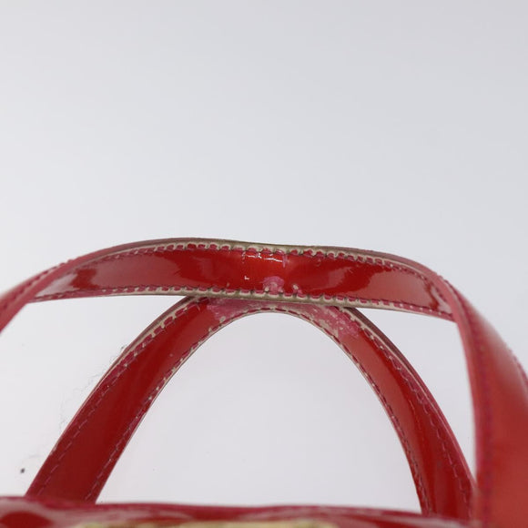 LOUIS VUITTON Vernis Wilshire Boulevard Hand Bag Rose Pop M93643 LV Auth KD489