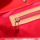 LOUIS VUITTON Monogram Vernis Reade MM Hand Bag Red Rouge M91086 LV Auth KD490-21