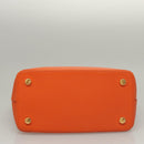 LOUIS VUITTON Suhari Lockit PM Hand Bag Taurillon Leather Orange LV Auth KD507-5