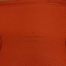 LOUIS VUITTON Suhari Lockit PM Hand Bag Taurillon Leather Orange LV Auth KD507-19