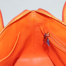 LOUIS VUITTON Suhari Lockit PM Hand Bag Taurillon Leather Orange LV Auth KD507-22