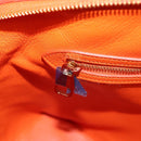 LOUIS VUITTON Suhari Lockit PM Hand Bag Taurillon Leather Orange LV Auth KD507-23