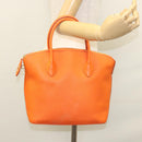 LOUIS VUITTON Suhari Lockit PM Hand Bag Taurillon Leather Orange LV Auth KD507-26