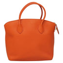 LOUIS VUITTON Suhari Lockit PM Hand Bag Taurillon Leather Orange LV Auth KD507-2