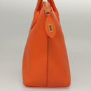 LOUIS VUITTON Suhari Lockit PM Hand Bag Taurillon Leather Orange LV Auth KD507-4