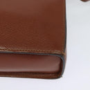 CELINE Shoulder Bag Leather Brown Auth KD516-16