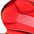 CELINE Shoulder Bag Leather Brown Auth KD516-20