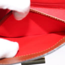 CELINE Shoulder Bag Leather Brown Auth KD516-22