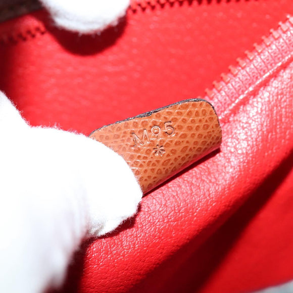 CELINE Shoulder Bag Leather Brown Auth KD516