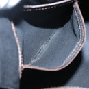 BURBERRY Nova Check Boston Bag PVC Beige Auth KD521-20