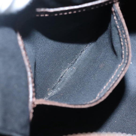 BURBERRY Nova Check Boston Bag PVC Beige Auth KD521