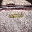 Burberrys Nova Check Boston Bag PVC Beige Auth KD522-10