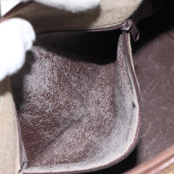 Burberrys Nova Check Boston Bag PVC Beige Auth KD522