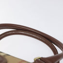 Burberrys Nova Check Boston Bag PVC Beige Auth KD522-8