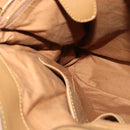 BURBERRY Nova Check Hand Bag PVC 2way Beige Gold Auth KD524-19